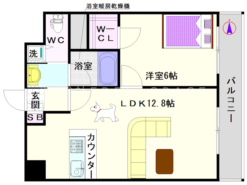 ルラーシェＮａｍｂａ 間取り