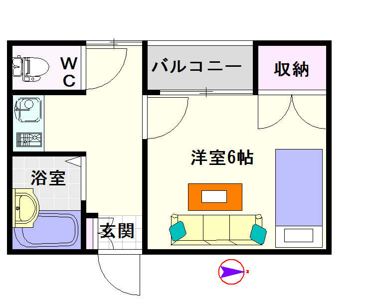 ラパンジール恵美須Ⅲ 間取り