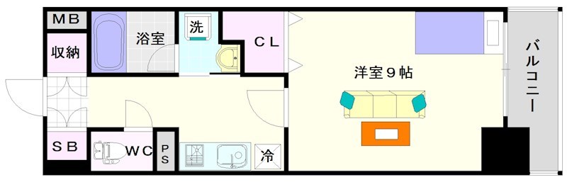 ＣＯＣＯＲＯ－ＷＥＳＴ 間取り