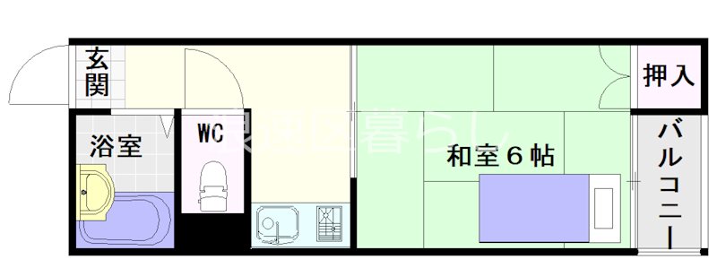 シャトー桜川（稲荷） 間取り