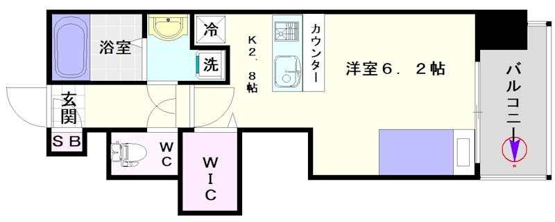 グランデージ難波南 間取り