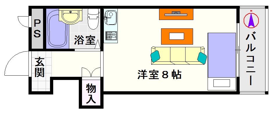 クローバーメゾン戎 間取り