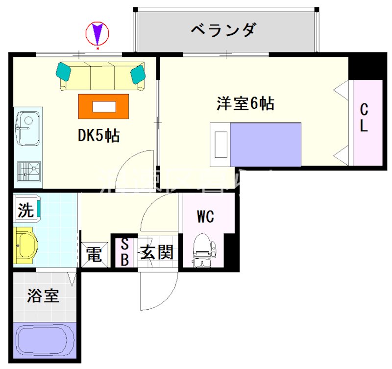 ジェイプライド難波南 間取り