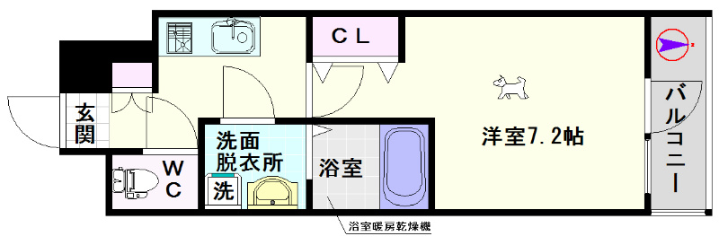 エスリード難波ＳＯＵＴＨ 間取り