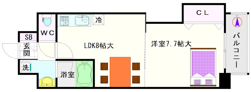パレ阪栄橋 間取り