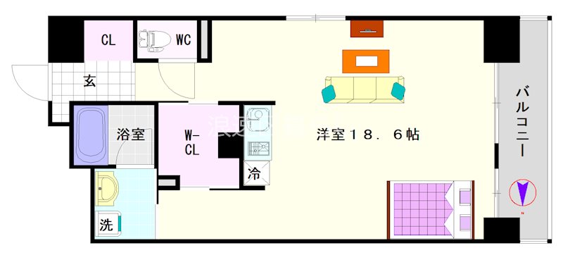 Wolf Pack Apartment 間取り