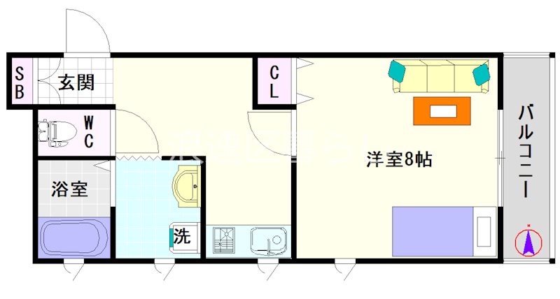 アーバンカーサ難波 間取り