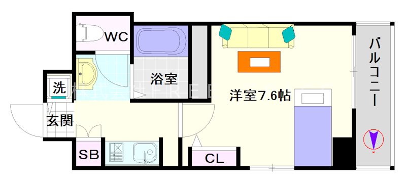 フェリーチェ難波オーベスト 間取り
