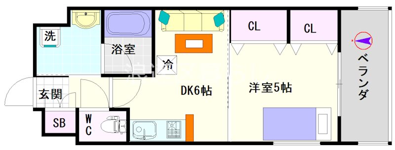 グランシス難波西 間取り