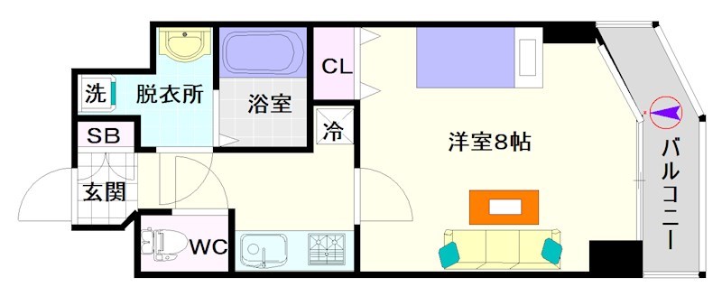 S-RESIDENCE NAMBA VIALE 間取り