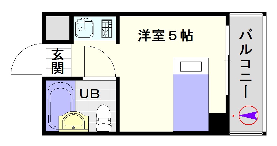 アパートメント天王寺 間取り