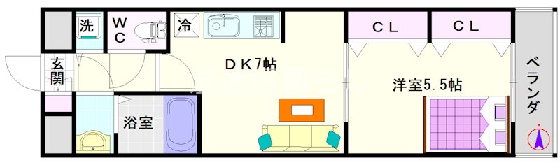 フェニックス難波ＥＡＳＴ 間取り
