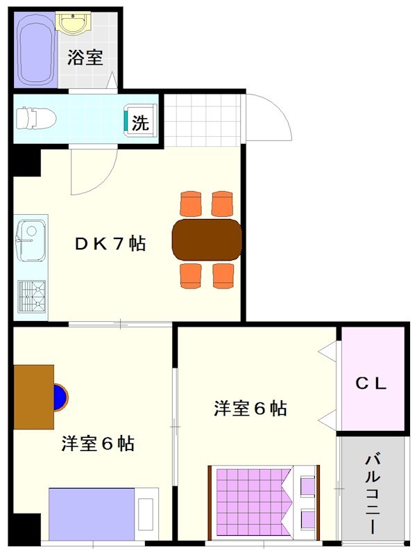 カーム敷津 間取り