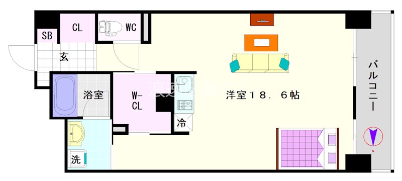 Wolf Pack Apartment 間取り
