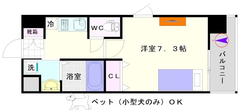 LIVAZ NAMBA AIRY 間取り
