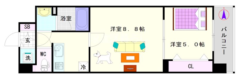 THE  MUSIC  COURT 間取り