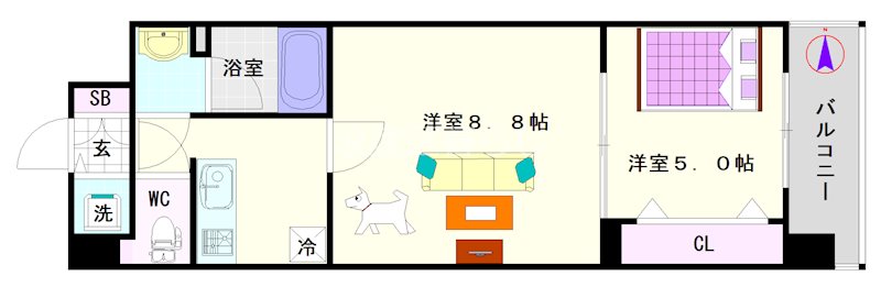 THE  MUSIC  COURT 間取り