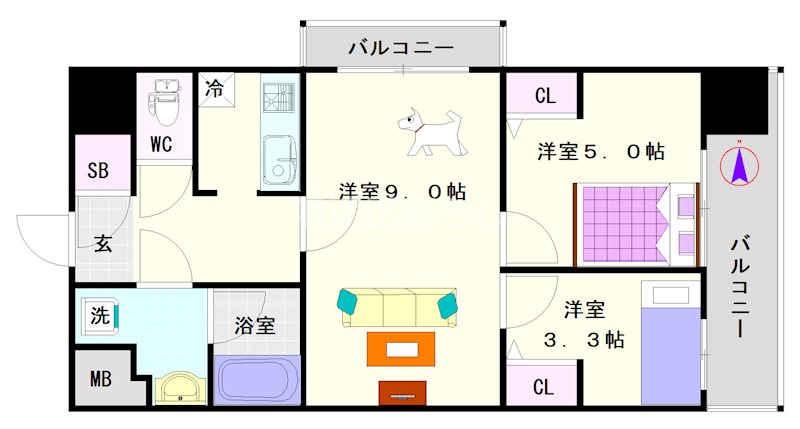 THE  MUSIC  COURT 間取り