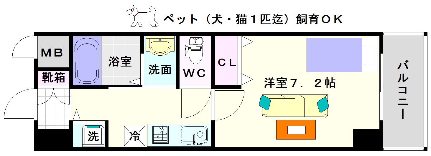 ＪＰ　ＲＥＳＩＤＥＮＣＥ難波南 間取り