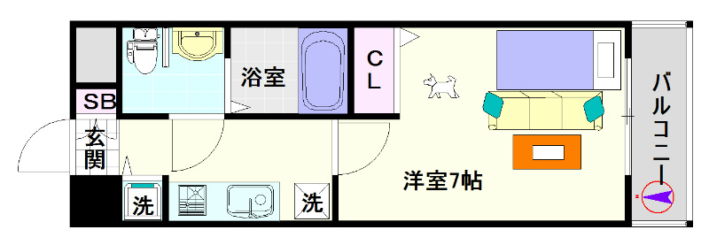 S-RESIDENCE難波Briller 間取り