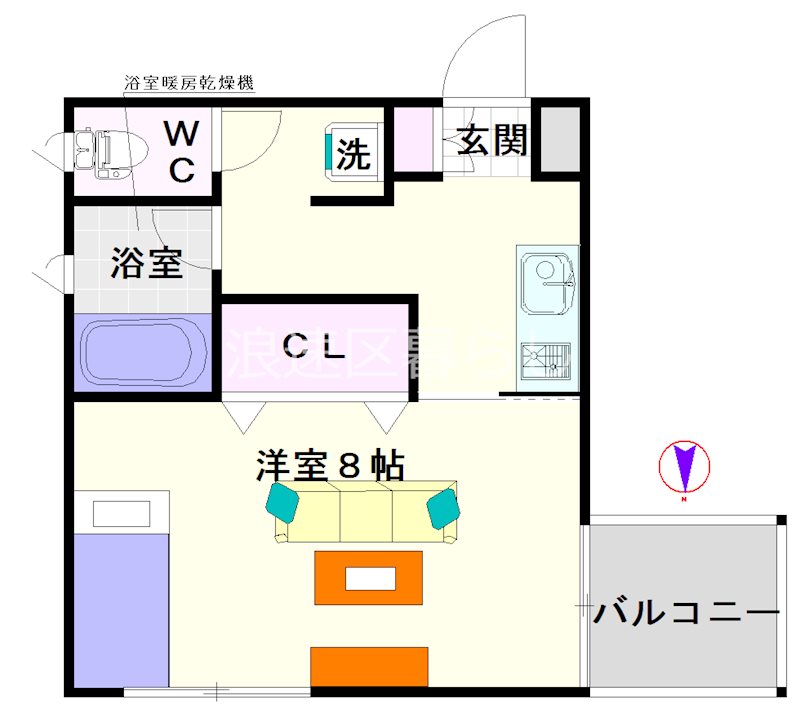 F.CROSS　EBISU 間取り