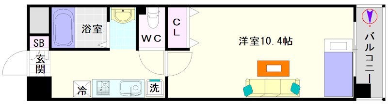 オリエンス夕陽丘 間取り