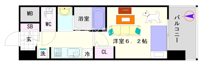 エステムコート難波Ⅶビヨンド 間取り