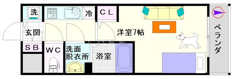 エスリード難波ザ・ゲート 間取り