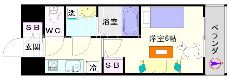 エスリード難波ザ・ゲート 間取り