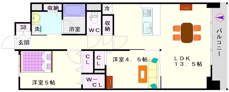 ビビアンパレス桜川公園 間取り