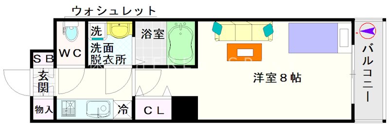 ウィルテラスなんば南 間取り