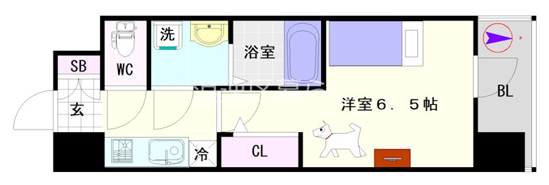 エスリードレジデンス大阪難波 間取り