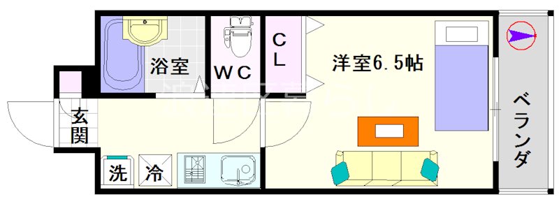 アブレスト桜川 間取り