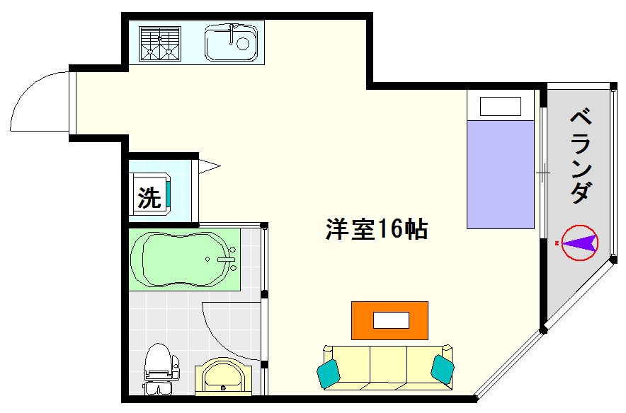 是空ＮＡＭＢＡⅡ 間取り