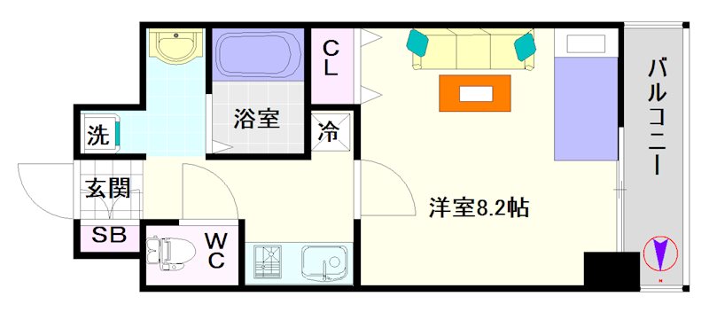 ＳＷＩＳＳ難波西 間取り