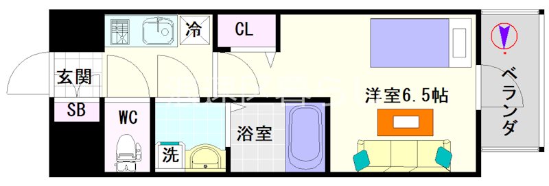 アドバンス難波南ワイズ 間取り