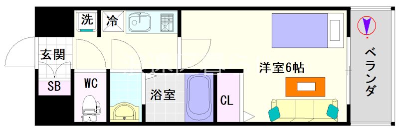 アドバンス難波南ワイズ 間取り