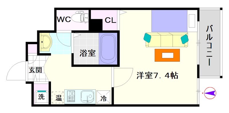 リアンジェ難波 間取り