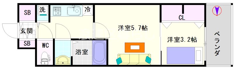 S-RESIDENCE日本橋Qualier 間取り