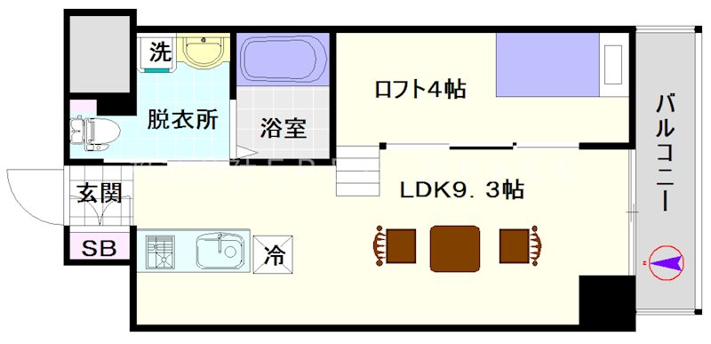 アイボリーポワント難波ＷＥＳＴ 間取り