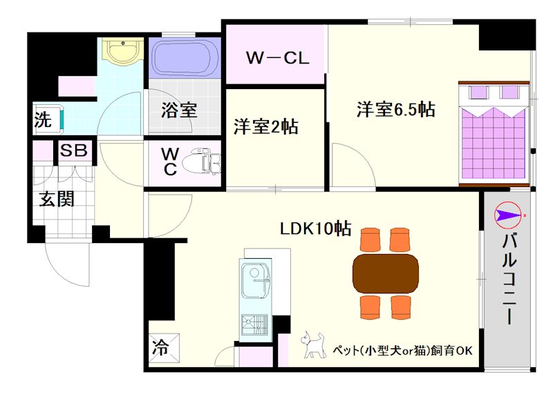 ＣＩＴＹ　ＳＰＩＲＥ難波グレイス 間取り