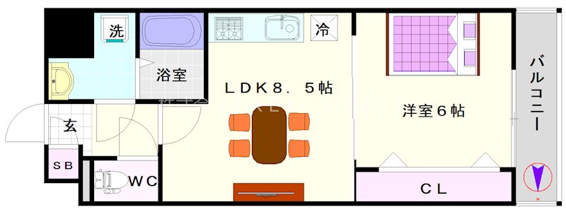 ＣＯＣＯＲＯ－ＥＡＳＴ 間取り