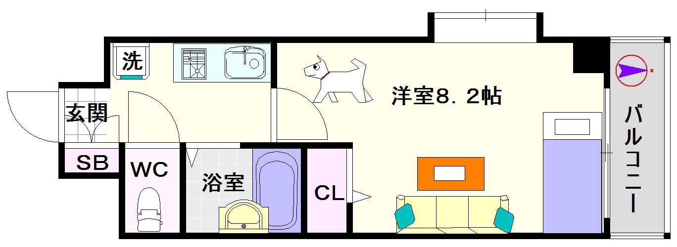ウィンヒルズ難波西 間取り