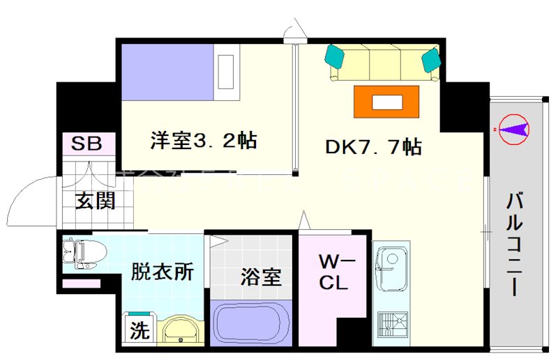 アイボリーポワント難波ＷＥＳＴ 間取り
