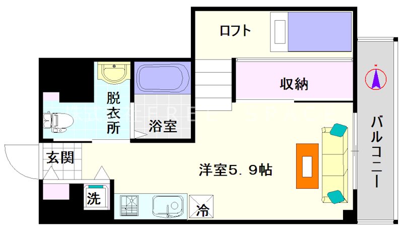 コーラルポワント難波ＷＥＳＴ 間取り