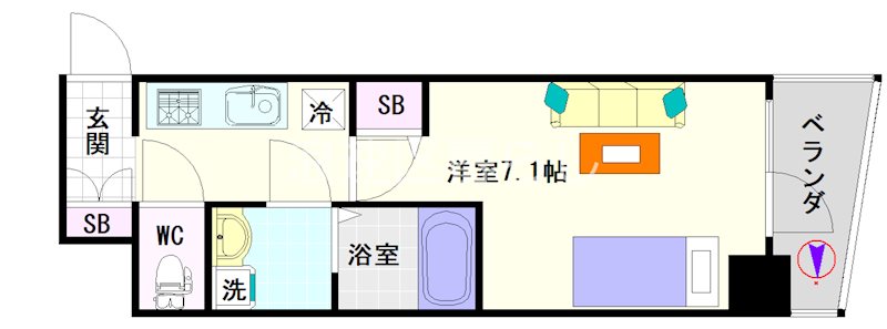エスグランデ難波サウス 間取り
