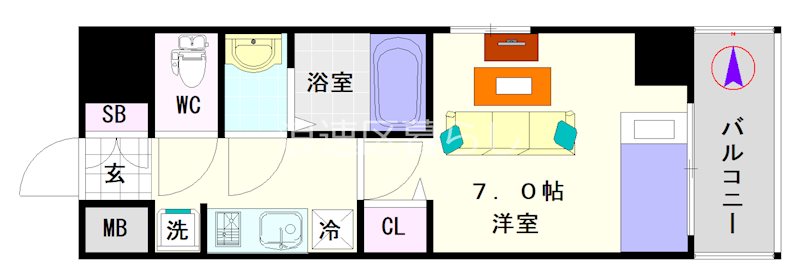 City Lux Namba South 間取り