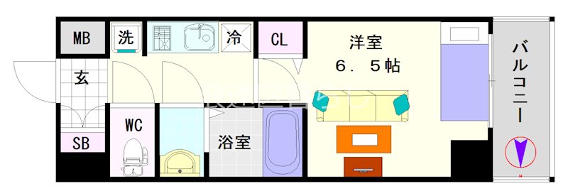 City Lux Namba South 間取り
