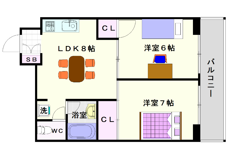 アークハイム川島 間取り
