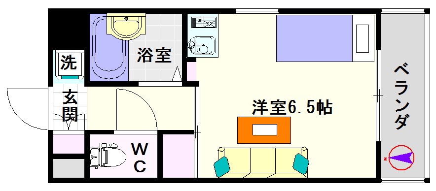 サンキャドマス南堀江 間取り